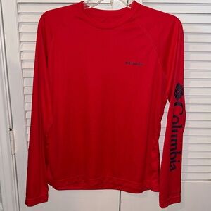 Columbia Red Activewear Top Size Medium